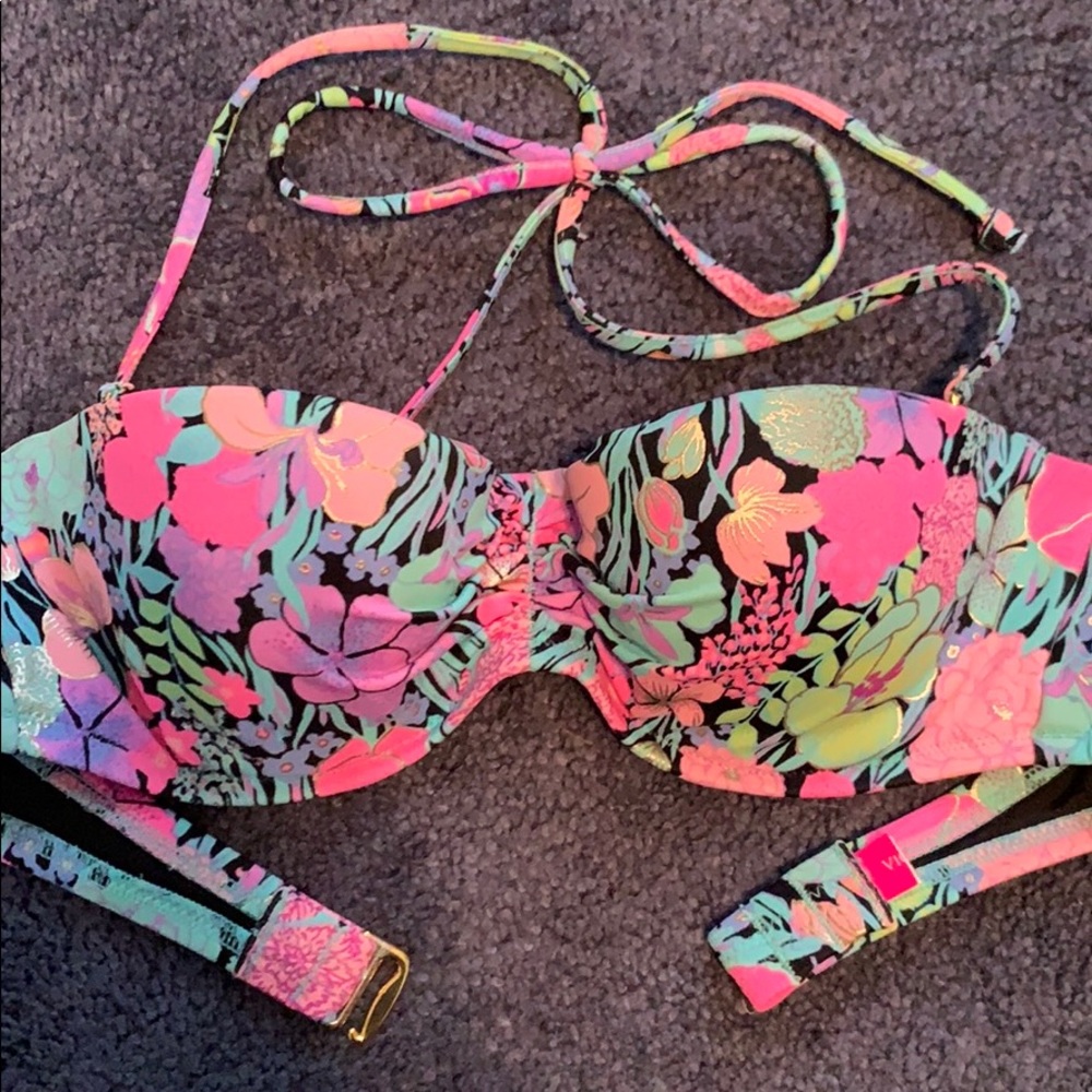 Strapless Floral Victoria’s Secret Swimsuit